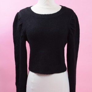 Black Puff sleeve Sweater by Wild Fable Size XS